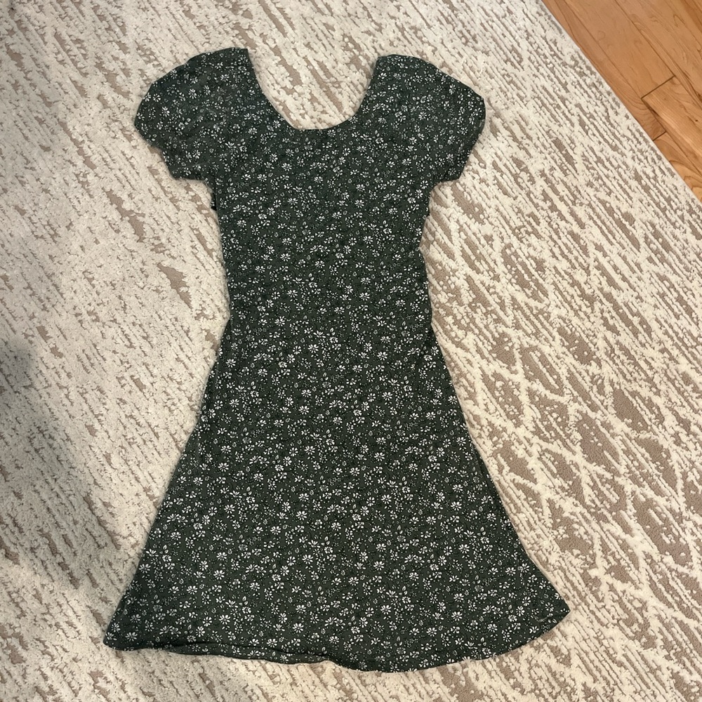 Floral Green Dress
